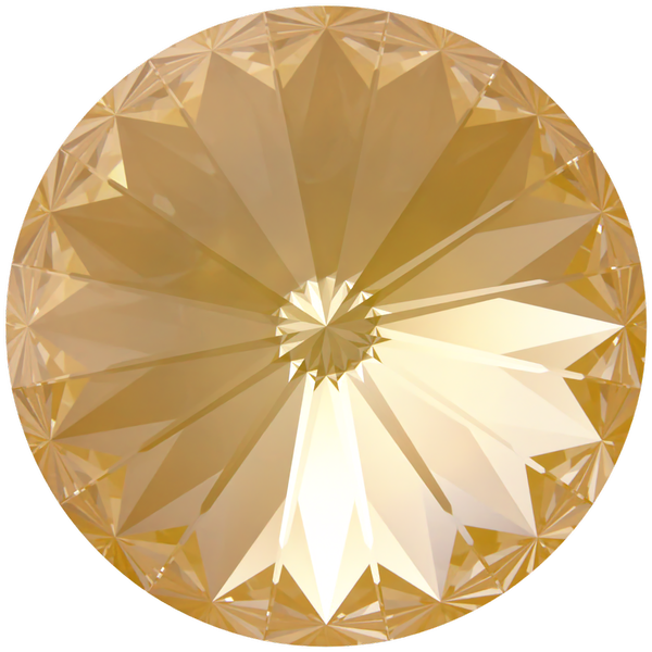 Dreamtime Crystal DC 1122 Rivoli Round Stone Crystal Tuscan Yellow Lux 12mm