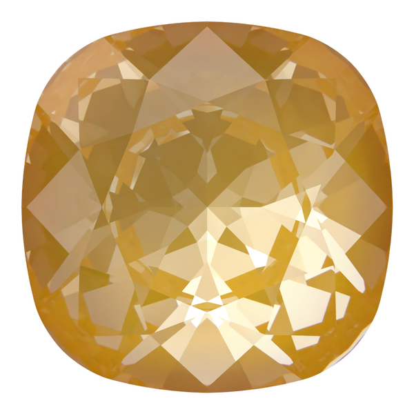 Dreamtime Crystal DC 4470 Cushion Cut Square Fancy Stone Crystal Tuscan Yellow Lux 10mm