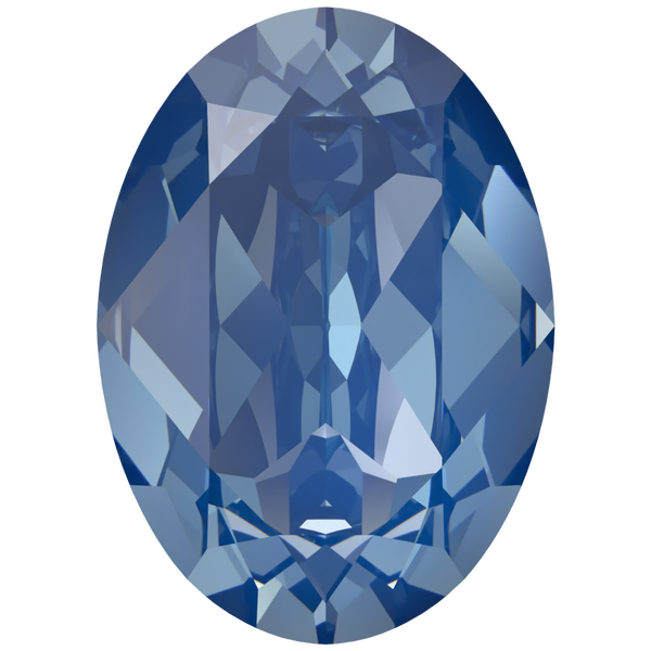 Dreamtime Crystal DC 4120 Oval Fancy Stone Crystal Blue Muse Lux 18x13mm