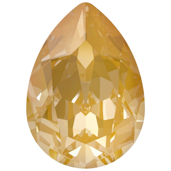 Dreamtime Crystal DC 4320 Pear Shaped Fancy Stone Crystal Tuscan Yellow Lux 18x13mm