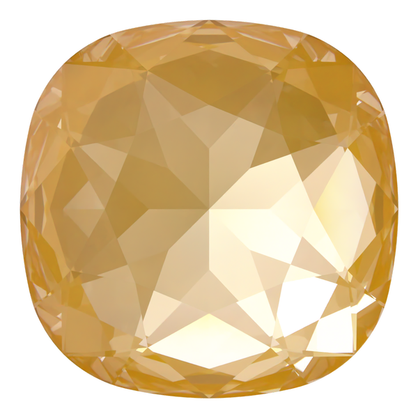 Dreamtime Crystal DC 4487 Large Cushion Cut Square Fancy Stone 27mm Crystal Tuscan Yellow Lux