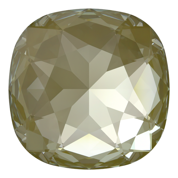 Dreamtime Crystal DC 4487 Large Cushion Cut Square Fancy Stone 27mm Crystal Herbal Green Lux