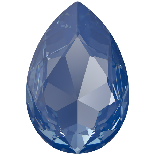 Swarovski 4327 Large Pear Shaped Fancy Stone Crystal Blue Muse Lux 30x20mm
