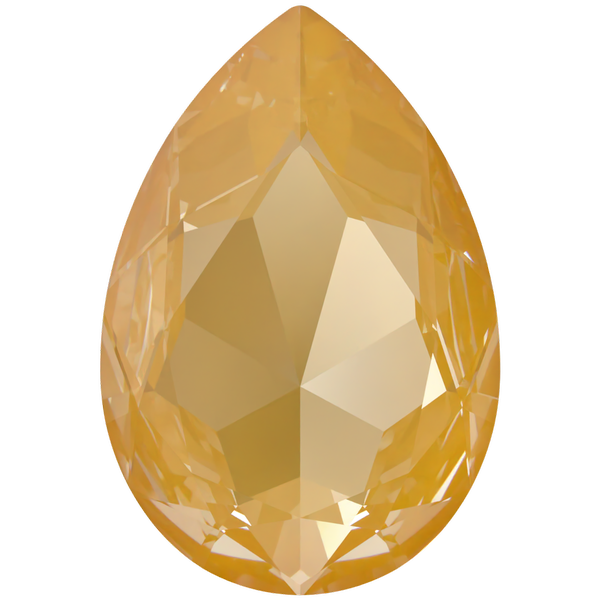 Swarovski 4327 Large Pear Shaped Fancy Stone Crystal Tuscan Yellow Lux 30x20mm