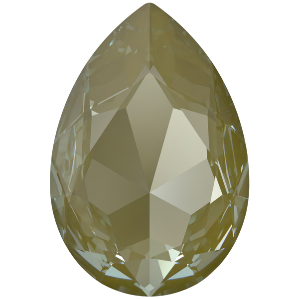 Swarovski 4327 Large Pear Shaped Fancy Stone Crystal Herbal Green Lux 30x20mm