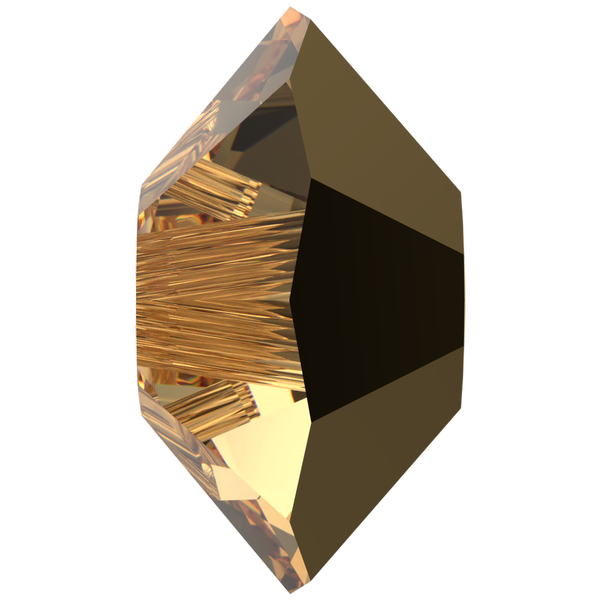 Dreamtime Crystal DC 5305 Squished Bicone Bead Crystal Aurum 5mm