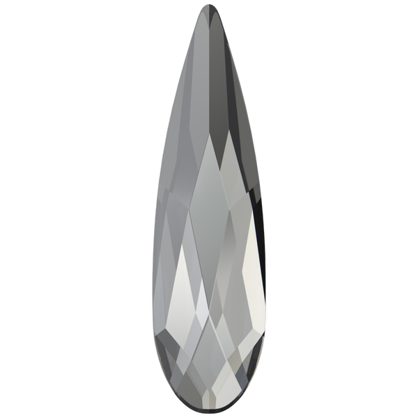 Swarovski 2304 Raindrop Flat Back Crystal Urban Grey 10x2.8mm