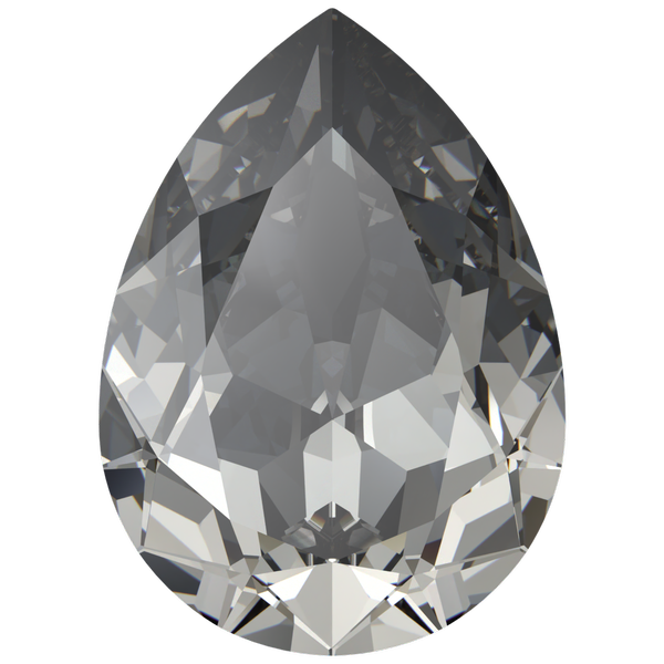 Dreamtime Crystal DC 4327 Large Pear Shaped Fancy Stone Crystal Urban Grey 30x20mm