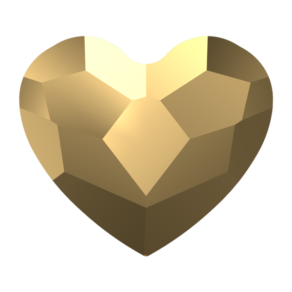 Dreamtime Crystal DC 2808 Heart Crystal Aurum 10mm