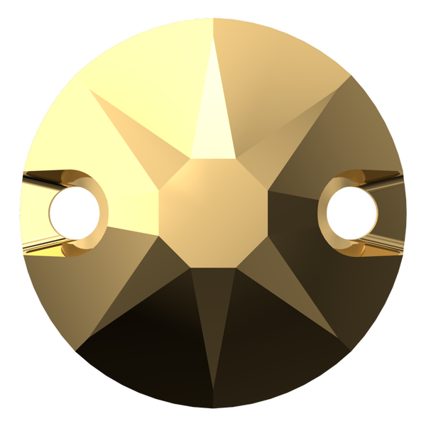 Dreamtime Crystal DC 3288 Round Sew-On Crystal Aurum 8mm