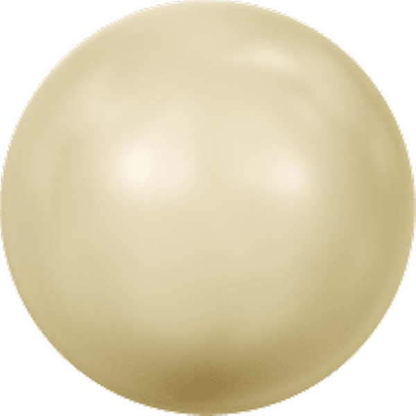 Dreamtime Crystal DC 5810 Round Pearl Bead Light Gold 2mm