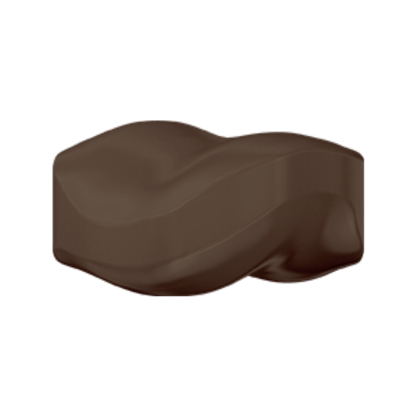 Dreamtime Crystal 5826 Curved Pearl Deep Brown 9x8mm