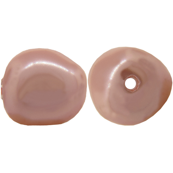 Dreamtime Crystal 5840 Baroque Pearl Bead Rose Peach 14mm