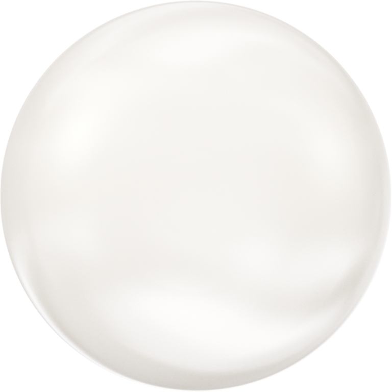 Dreamtime Crystal 5860 Coin Pearl Bead White 10mm
