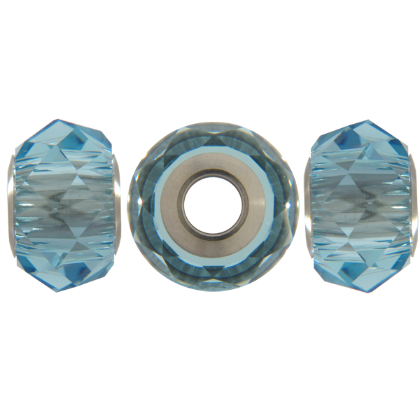 Swarovski 5940 BeCharmed Briolette Bead Aquamarine 14mm