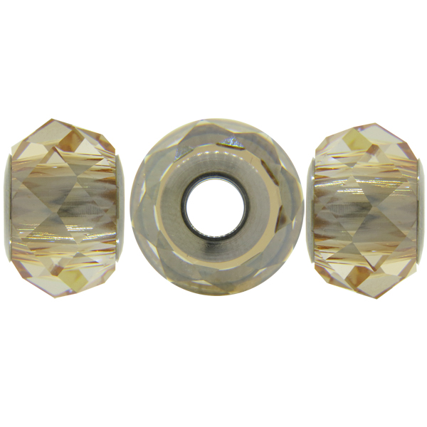 Swarovski 5940 BeCharmed Briolette Bead Crystal Golden Shadow 14mm