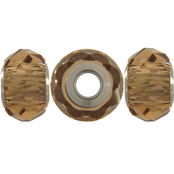 Swarovski 5940 BeCharmed Briolette Bead Light Smoked Topaz 14mm
