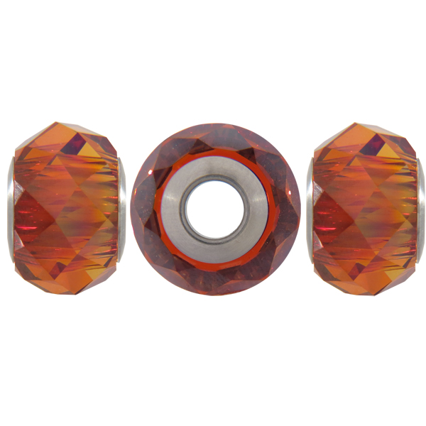 Swarovski 5940 BeCharmed Briolette Bead Crystal Red Magma 14mm