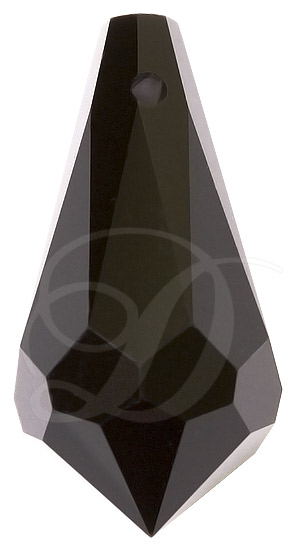 Dreamtime Crystal DC 6000 Teardrop Pendant Jet 13x6.5mm