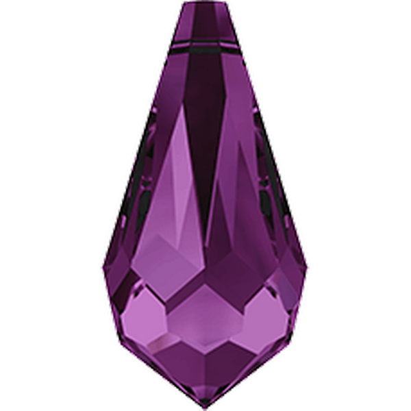 Swarovski 6000 Teardrop Pendant Amethyst 11x5.5mm