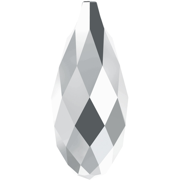 Dreamtime Crystal DC 6010 Briolette Pendant Crystal Light Chrome 13x6.5mm