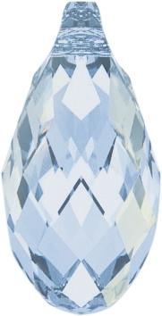 Swarovski 6010 Briolette Pendant Crystal Blue Shade 13x6.5mm