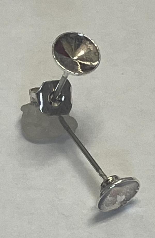 29ss/6mm Rivoli Stud Earring Settings