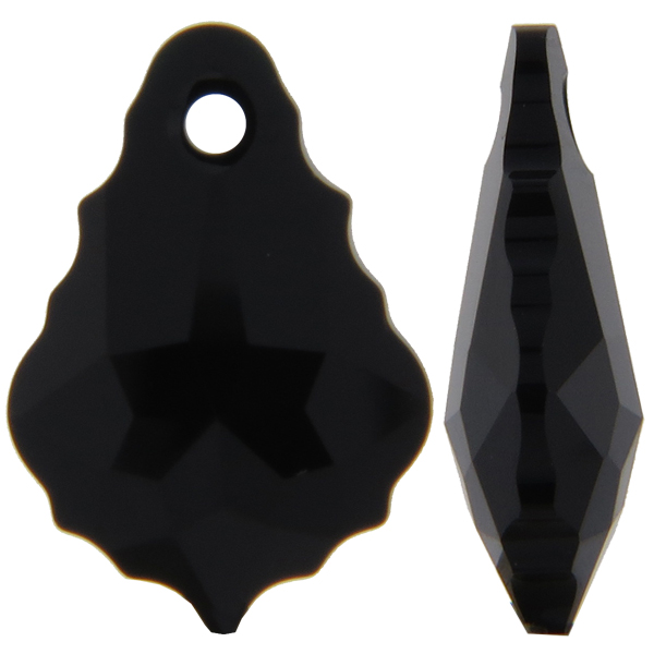 Dreamtime Crystal DC 6090 Baroque Pendant Jet 16x11mm