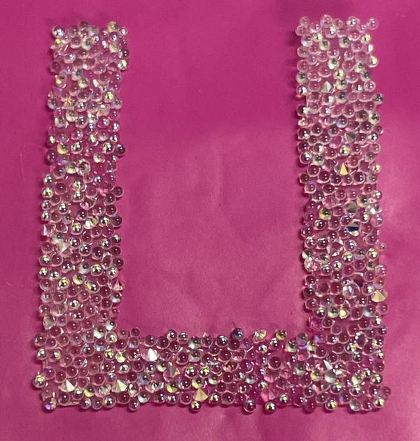 Dreamtime Crystal Sticker Greek Letter PI , 25mm Height