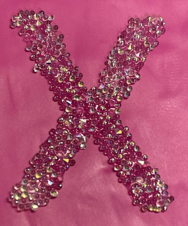 Dreamtime Crystal Sticker Greek Letter Chi, 25mm Height
