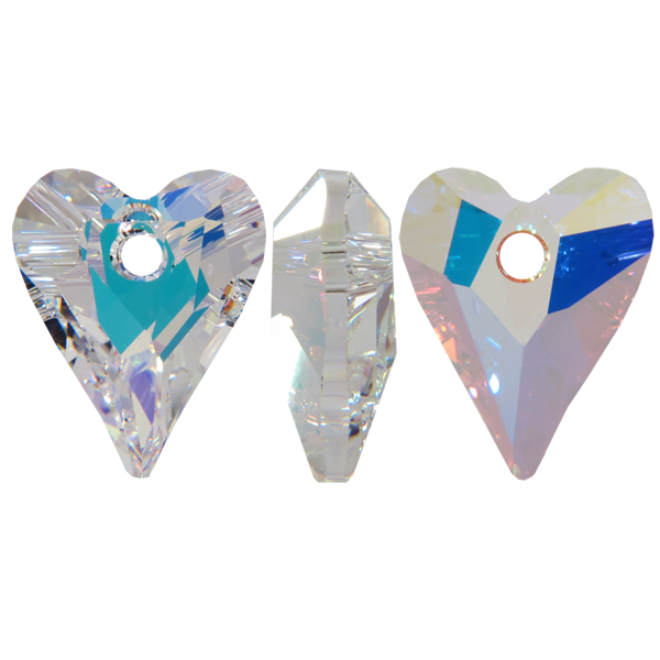 Dreamtime Crystal DC 6240 Wild Heart Pendant Crystal AB 17mm