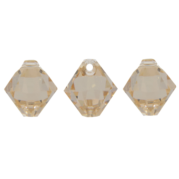 Dreamtime Crystal DC 6328 Top Drilled Bicone Pendant Light Silk 6mm