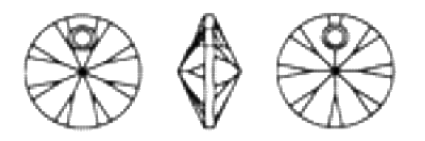 Dreamtime Crystal DC 6428 Rivoli Pendant Light Colorado Topaz Shimmer 8mm