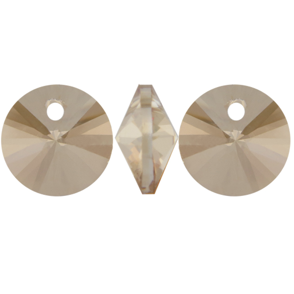 Dreamtime Crystal DC 6428 Rivoli Pendant Crystal Golden Shadow 6mm