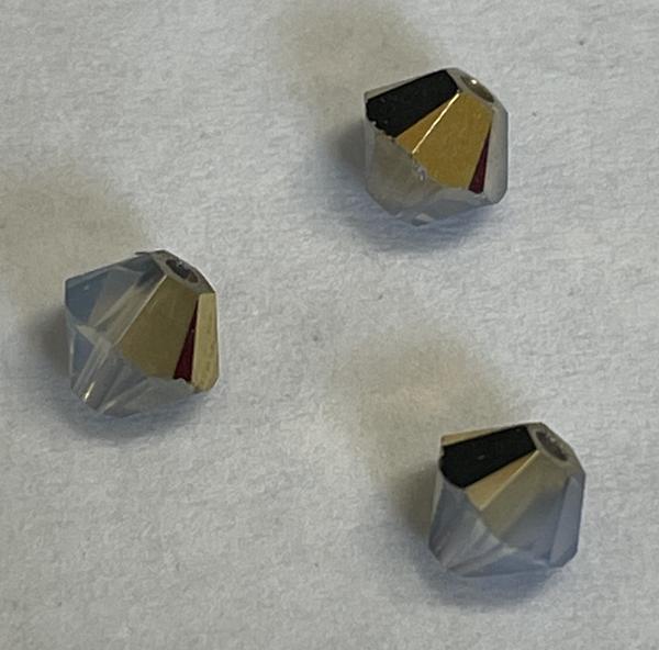 Dreamtime Crystal DC 5328 Bicone Bead White Opal Terra 4mm
