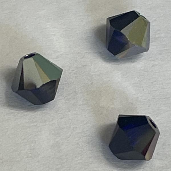 Dreamtime Crystal DC 5328 Bicone Bead Cobalt Golden Sahara 4mm
