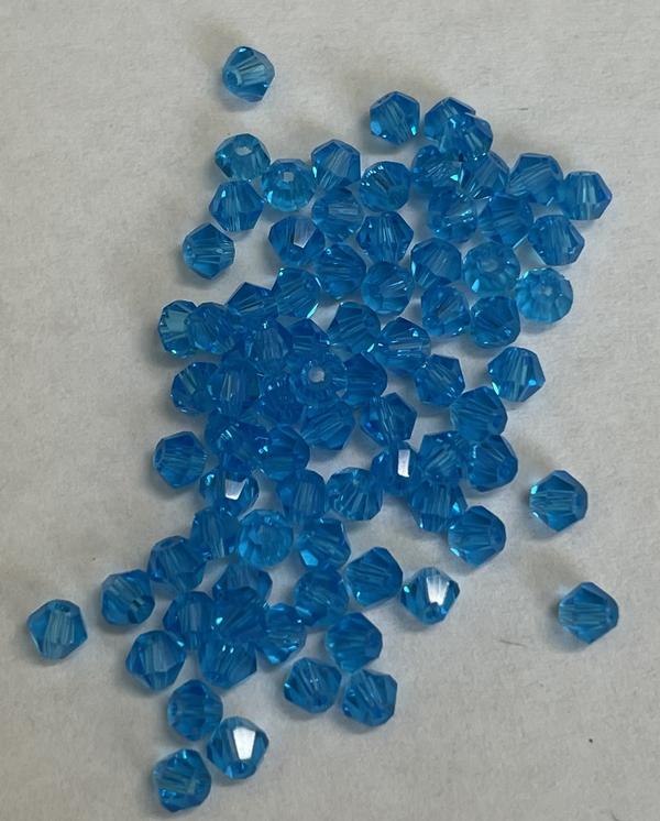 Bling! 5328 Faceted Bicone Bead 3mm Capri Blue