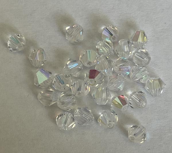 Bling! 5328 Bicone Bead Crystal AB 4mm