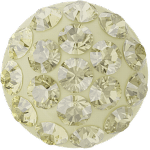 Dreamtime Crystal 86601 Cabochon Pav&eacute; Jonquil on Light Yellow 6mm