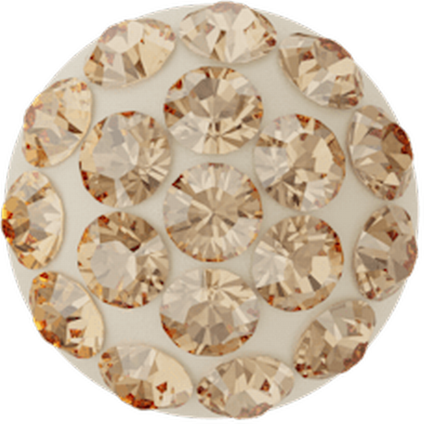 Dreamtime Crystal 86601 Cabochon Pav&eacute; Golden Shadow 6mm