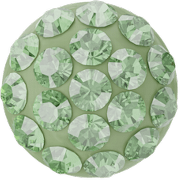 Dreamtime Crystal 86601 Cabochon Pav&eacute; Peridot 6mm