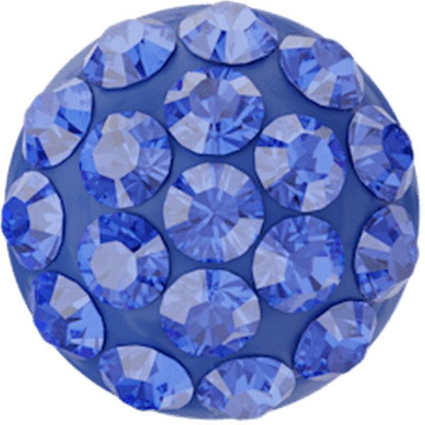 Dreamtime Crystal 86601 Cabochon Pav&eacute; Majestic Blue on Blue 6mm