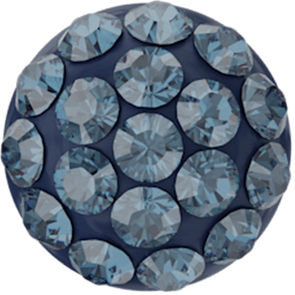 Dreamtime Crystal 86601 Cabochon Pavé Montana on Dark Blue 6mm