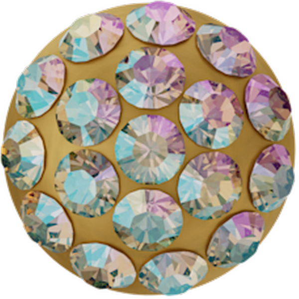 Dreamtime Crystal 86601 Cabochon Pavé Light Colorado Topaz Shimmer 6mm