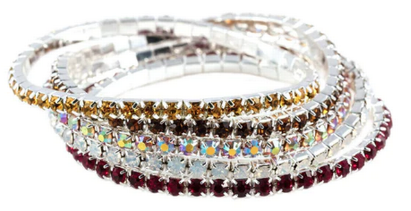 Spice Rhinestone Buncher Bracelets