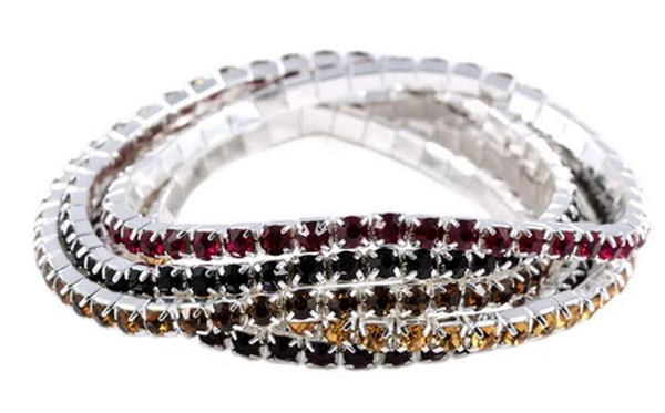 Desert Nights Rhinestone Buncher Bracelets