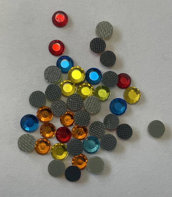 CraftSafe Crystalina Low Lead Hot Fix Rhinestones 4mm Tropical Mix