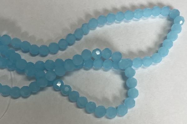 Spark Round Beads Caribbean Blue Opal 6mm