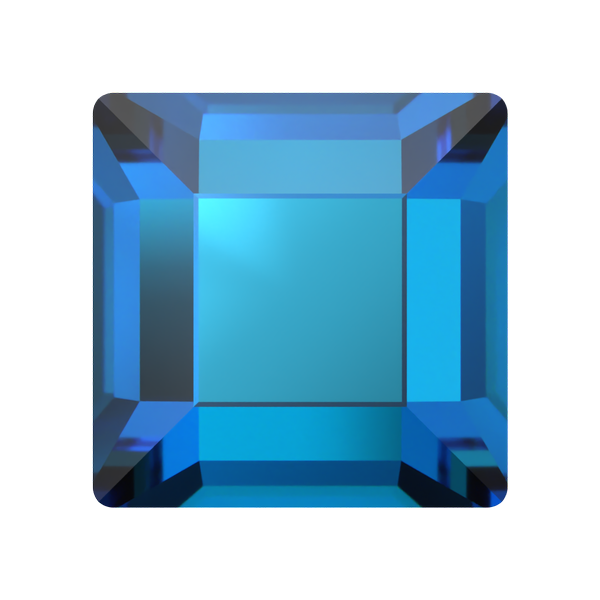 Dreamtime Crystal DC 2400 Square Flat Back Crystal Bermuda Blue 3mm