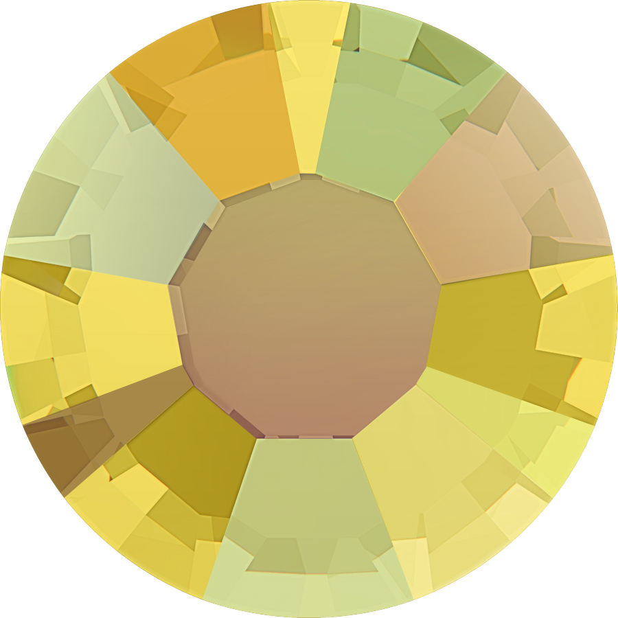 Alora Flatback Rhinestones 16ss Light Topaz AB